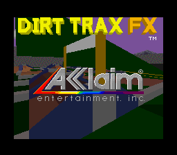 Dirt Trax FX Title Screen